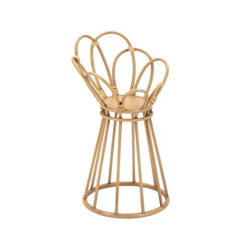 Portavasi fioriera in rattan e metallo Panama Tower Promozione