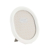 Cornice per foto ovale in resina bianca 20x25 cm Ovally Promozione