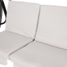 Dondolo da giardino 3 posti tetto parasole 230x120x165cm grigio Deluxe Sconti