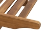 Lettino da giardino reclinabile in legno di acacia con ruote Bali Caratteristiche