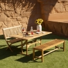 Panchina 2 posti pieghevole in legno acacia 104x61x90cm Bali Vendita