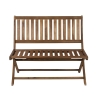 Panchina 2 posti pieghevole in legno acacia 104x61x90cm Bali Offerta