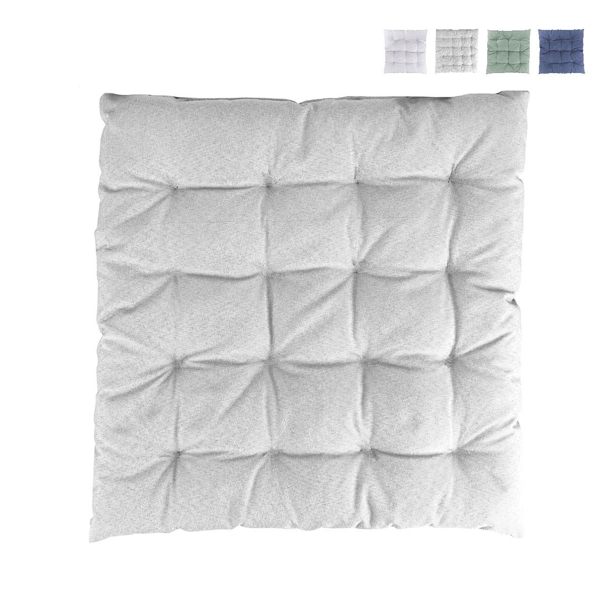 Cuscino per sedie da esterno imbottito idrorepellente 50x45cm Omari Sconti
