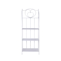 Scaffale 4 ripiani richiudibile in ferro 60,5x28xh.167cm bianco Ravun Offerta