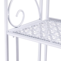 Scaffale 4 ripiani richiudibile in ferro 60,5x28xh.167cm bianco Ravun Saldi