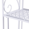 Scaffale 4 ripiani richiudibile in ferro 60,5x28xh.167cm bianco Ravun Saldi