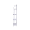 Scaffale 4 ripiani richiudibile in ferro 60,5x28xh.167cm bianco Ravun Sconti