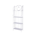 Scaffale 4 ripiani richiudibile in ferro 60,5x28xh.167cm bianco Ravun Promozione