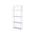 Scaffale 4 ripiani richiudibile in ferro 60,5x28xh.167cm bianco Ravun Promozione