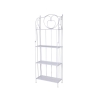 Scaffale 4 ripiani richiudibile in ferro 60,5x28xh.167cm bianco Ravun Promozione