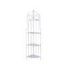 Angoliera 4 ripiani richiudibile in ferro 49x33xh.167cm bianco Alba Offerta