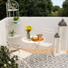 Angoliera 4 ripiani richiudibile in ferro 49x33xh.167cm bianco Alba Vendita