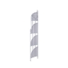 Angoliera 4 ripiani richiudibile in ferro 49x33xh.167cm bianco Alba Sconti