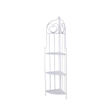 Angoliera 4 ripiani richiudibile in ferro 49x33xh.167cm bianco Alba Promozione