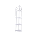 Angoliera 4 ripiani richiudibile in ferro 49x33xh.167cm bianco Alba Promozione