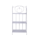 Scaffale 3 ripiani richiudibile in ferro 60,5x28xh.127cm bianco Karnel Offerta