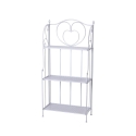 Scaffale 3 ripiani richiudibile in ferro 60,5x28xh.127cm bianco Karnel Promozione