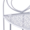 Angoliera 3 ripiani richiudibile in ferro 49x33xh.127cm bianco Veska Catalogo