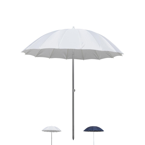 Ombrellone mare Ø2,4 m in alluminio 16 stecche inclinabile Shangai Promozione