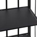 Scaffale da esterno slim 4 ripiani in ferro battuto richiudibile Nuvia Scelta