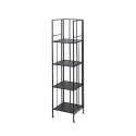 Scaffale da esterno slim 4 ripiani in ferro battuto richiudibile Nuvia Stock