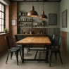 20 sedie design industriale metallo vintage shabby chic stile steel old 