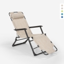 Sedia sdraio per spiaggia e giardino pieghevole multiposizione Emily Lux Zero Gravity Acquisto