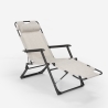 Sedia sdraio per spiaggia e giardino pieghevole multiposizione Emily Lux Zero Gravity 