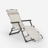 Sedia sdraio per spiaggia e giardino pieghevole multiposizione Emily Lux Zero Gravity 