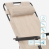 Sedia sdraio per spiaggia e giardino pieghevole multiposizione Emily Lux Zero Gravity 