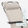 Sedia sdraio per spiaggia e giardino pieghevole multiposizione Emily Lux Zero Gravity 