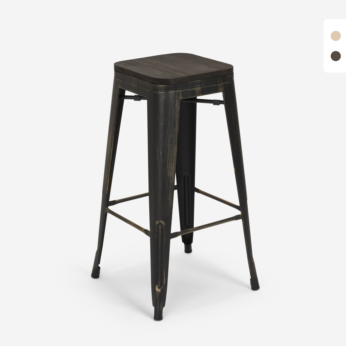 sgabello alto da bar vintage industriale top legno h78cm brush up Prezzo sgabello alto da bar vintage industriale top legno h78cm brush up Prezzo