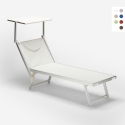 Lettino spiaggia mare prendisole professionale alluminio Santorini Promozione