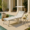 Lettino spiaggia mare prendisole professionale alluminio Santorini Saldi
