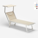 Lettino spiaggia mare prendisole professionale alluminio Santorini Caratteristiche