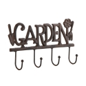 Appendino in ghisa da parete con 4 ganci Garden Vendita