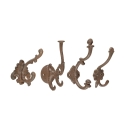 Set 4 appendini in ghisa da parete assortiti stile classico Promozione