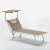 Lettino spiaggia mare prendisole in alluminio Santorini Limited Edition Scelta
