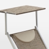 Lettino spiaggia mare prendisole in alluminio Santorini Limited Edition Caratteristiche