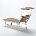 Lettino spiaggia mare prendisole in alluminio Santorini Limited Edition Catalogo