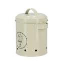 Barattolo vintage porta cipolle in latta forata con coperchio Offerta
