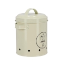 Barattolo vintage porta cipolle in latta forata con coperchio Modello