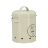 Barattolo vintage porta cipolle in latta forata con coperchio Modello
