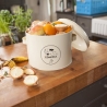 Barattolo da cucina per patate in latta con fori stampa e coperchio Vendita