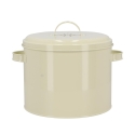 Barattolo vintage in latta per compost con filtro carbone attivi Stock