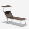 2 Lettini spiaggia mare prendisole alluminio Santorini Limited Edition Scelta