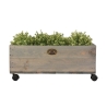 Fioriera per piante in legno FSC con ruote 59x39,2x25,2cm Vendita