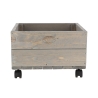 Fioriera in legno con ruote per terrazzi e giardini 38,5x35,5x25cm Vendita