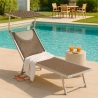 4 Lettini spiaggia mare prendisole in alluminio Santorini Limited Edition Saldi
