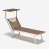 4 Lettini spiaggia mare prendisole in alluminio Santorini Limited Edition Scelta